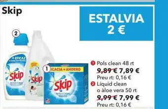 Clarel Skip Pols Clean Liquid Clean O Aloe Vera oferta