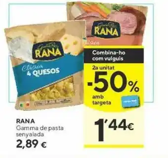 Caprabo 2a Unitat -50% Rana Gamma De Pasta Senyalada oferta