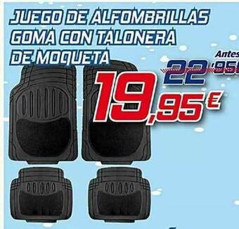 Aurgi Juego De Alfombrillas Goma Con Talonera De Moqueta oferta