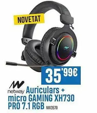 Beep Netway Auriculares + Micro Gaming Xh730 Pro 7.1 Rgb oferta