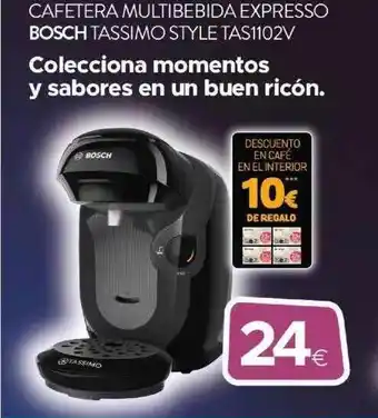Tien 21 Cafetera Multibebida Expresso Bosch Tassimo Style Tas1102v oferta