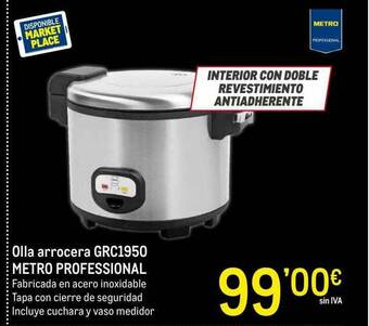 Makro Olla Arrocera Grc1950 Metro Professional oferta