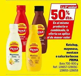 Makro Ketchup Mayonesa Mostaza O Salsa Barbacoa Prima oferta