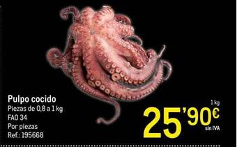 Makro Pulpo Cocido oferta