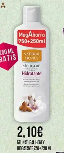 Claudio Gel Natural Honey Hidratante oferta