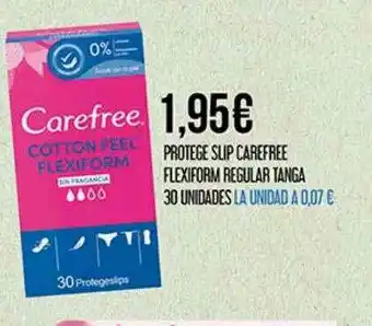 Claudio Protecge Slip Carefree Flexiform Regular Tanga 30 Unidades oferta