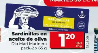Dia Sardinillas en aceite de oliva 65g oferta