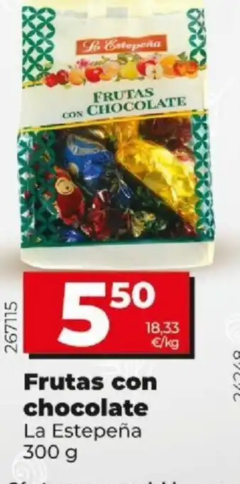 Dia Frutas con chocolate La Estepeña 300g oferta