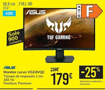 Carrefour Asus Monitor curvo VG24VQE oferta