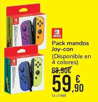 Carrefour Nintendo Switch Pack mandos Joy-con oferta