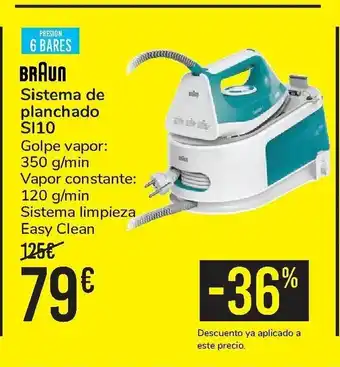 Carrefour Braun Sistema de planchado Sl10 oferta