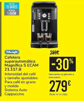 Carrefour DeLonghi Cafetera superautomatica magnifica S ECAM oferta