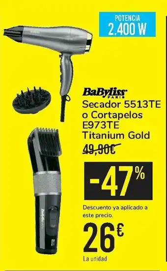 Carrefour Babyliss Secador 5513TE oferta