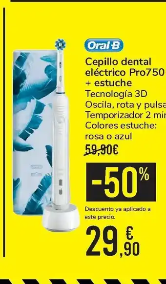 Carrefour Oral-B Cepillo dental electrico Pro750 + estuche oferta