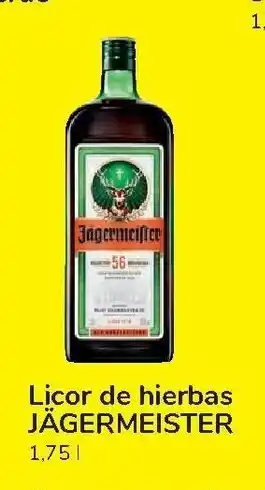 Carrefour Licor de hierbas JAGERMEISTER 1,75 l oferta