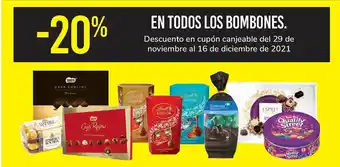 Carrefour En Todos Los Bombones Descuento en cupon canjeable del 29 de noviembre al 16 de diciembre de 2021 oferta