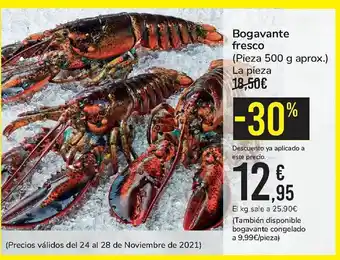 Carrefour Bogavante fresco La pieza oferta