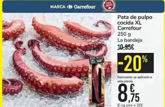 Carrefour Pata de pulpo cocida XL Carrefour 250 g oferta