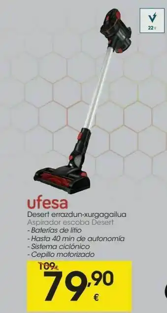 Eroski Aspirador escoba desert oferta