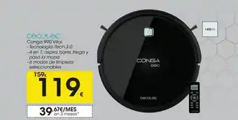 Eroski Aspirador conga 990 vital oferta