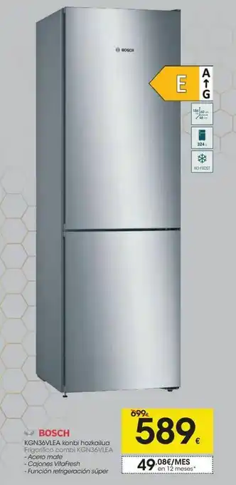 Eroski Frigorífico combi kgn36vlea oferta