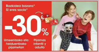 Eroski Pijamas infantil y adulto oferta