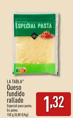 ALDI LA TABLAⓇ Queso fundido rallado oferta