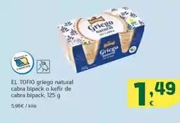 HiperDino EL TOFIO griego natural cabra bipack o kefir de cabra bipack oferta