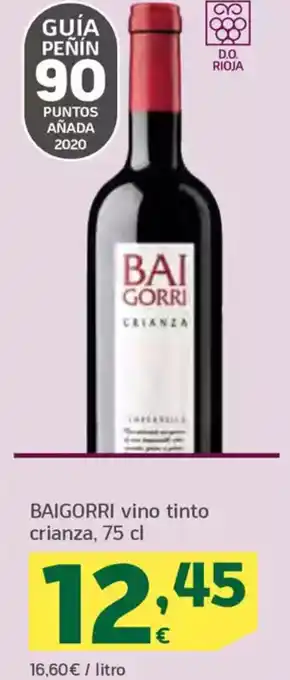 HiperDino BAIGORRI vino tinto crianza oferta