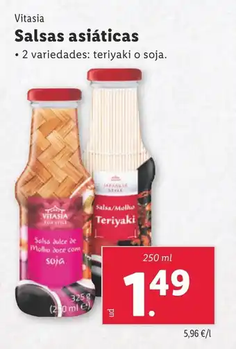 Lidl VITASIA Salsas asiáticas oferta