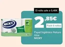 Supeco Nicky - papel higiénico nature aloe oferta