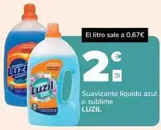 Supeco Luzil - suavizante liquido azul o sublime oferta