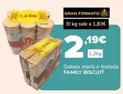 Supeco Family biscuits - galleta maría o tostada oferta