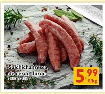 Cash Ecofamilia Salchicha fresca de cerdo duroc oferta
