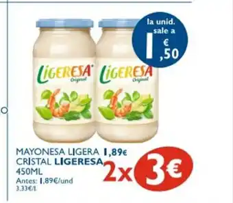 Cash Ecofamilia Ligeresa Mayonesa Ligera Cristal 450ml oferta