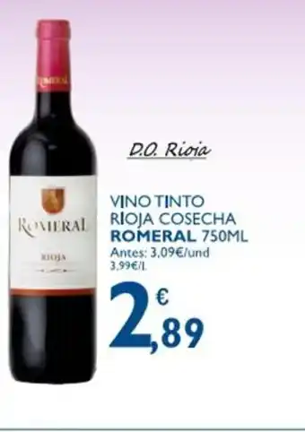Cash Ecofamilia Romeral Vino Tinto Rioja Cosecha 750ml oferta