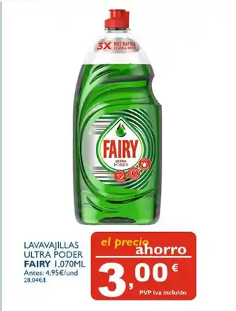Cash Ecofamilia Fairy Lavavajillas Ultra Poder 1,070ml oferta