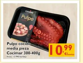 Supermercados La Despensa Pulpo cocido media pieza Cocimar 300-400g oferta