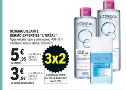 E.Leclerc L'ORÉAL Desmaquillante dermo expertise oferta