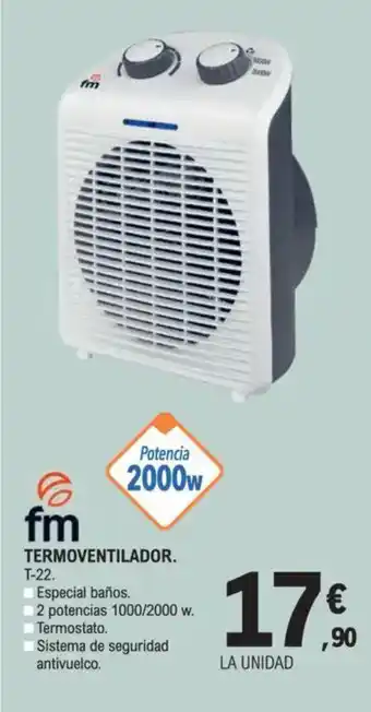 E.Leclerc Termoventilador. oferta