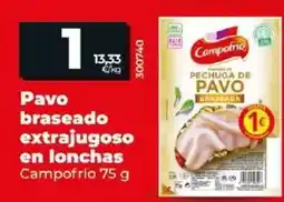 Dia Campofrío - pavo braseado extrajugoso en lonchas oferta