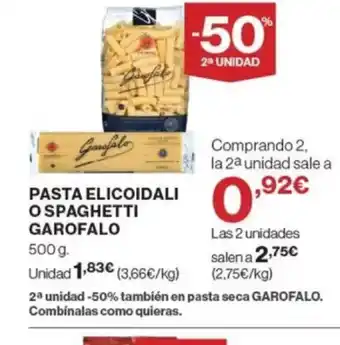 Supercor GAROFALO Pasta elicoidali o spaghetti oferta