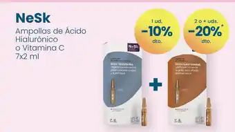 Clarel NESK Ampollas de Ácido Hialurónico o Vitamina C oferta