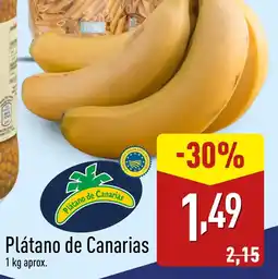 ALDI Plátano de Canarias oferta