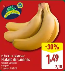 ALDI PLÁTANO DE CANARIAS® Plátano de Canarias oferta