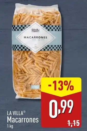 ALDI LA VILLAⓇ Macarrones oferta