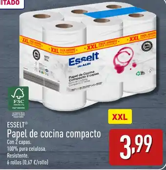 ALDI ESSELT® Papel de cocina compacto oferta