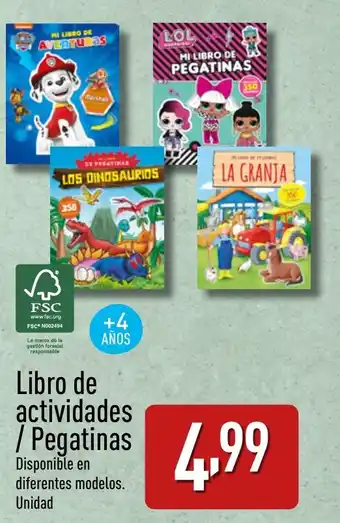 ALDI Libro de actividades V Pegatinas oferta