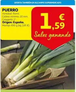 Alcampo Puerro oferta