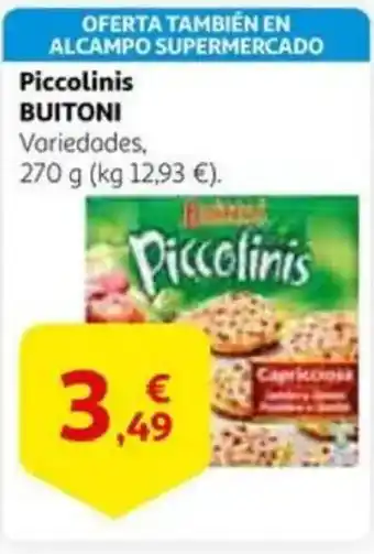 Alcampo BUITONI Piccolinis oferta